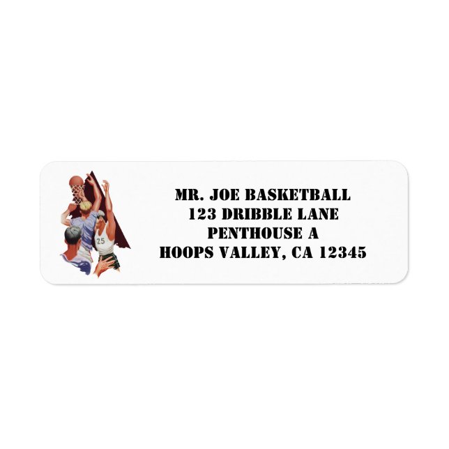 Vintage Sports, Basketball Players in a Game (Front)