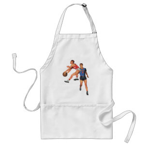Vintage Sports, Basketball Players in a Game Standard Apron