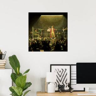 Vintage Sports Boxing, Boxers About to Fight Poster