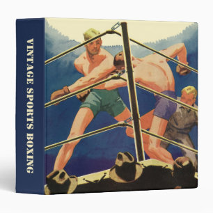 Vintage Sports Boxing, Boxers During a Match Binder