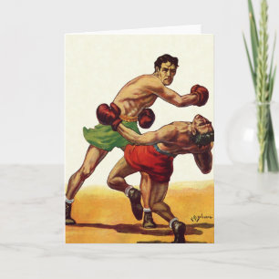 Vintage Sports Boxing, Boxers in a Fight Card