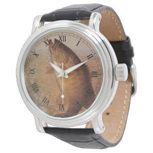 Vintage Sports Fishing, Largemouth Brown Bass Fish Watch