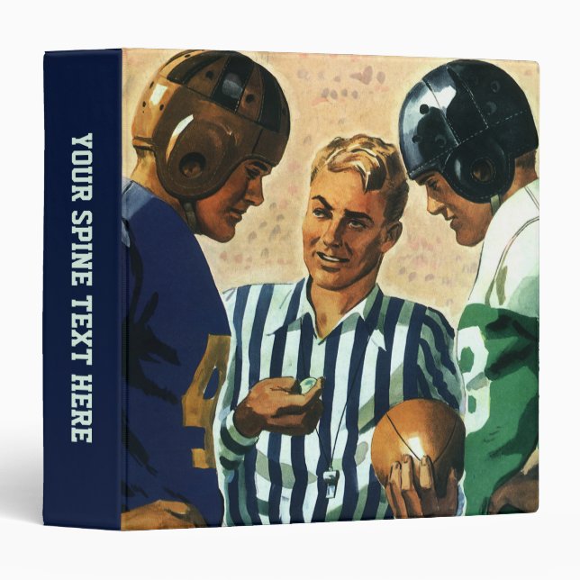 Vintage Sports, Football Referee Coin Toss Binder (Front/Spine)