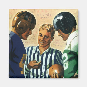 Vintage Sports, Football Referee Coin Toss Magnet