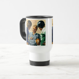 Vintage Sports, Football Referee Coin Toss Travel Mug