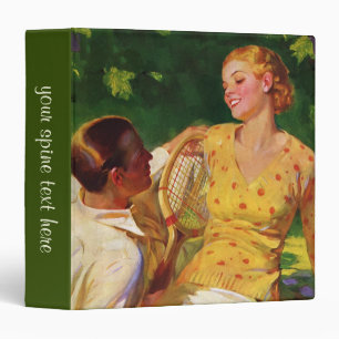 Vintage Sports Tennis, Love and Romance Binder