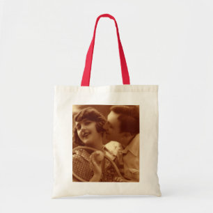 Vintage Sports Tennis, Love and Romance Tote Bag