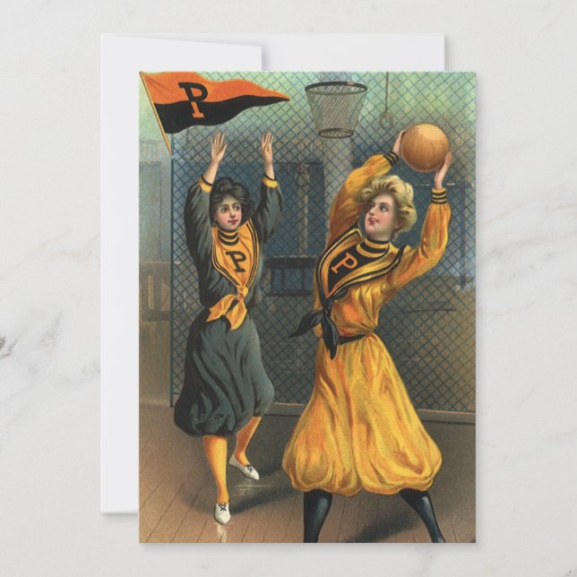 Vintage Sports, Women's Basketball Team at Game (Front)