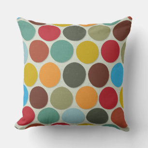 vintage spot throw pillow