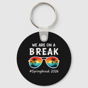 Vintage Spring Break 2026 Vacation Beach Family Keychain