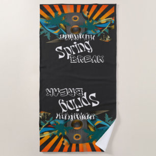Vintage Spring Break Swimming Beach Towel