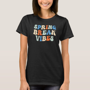 Vintage Spring Break Vibes  Cute Spring Vacation T T-Shirt
