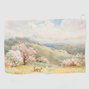 Vintage Spring by Joseph Rubens Powell Golf Towel