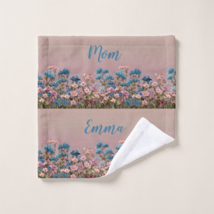Vintage Spring Floral Garden for Mom Bath Towel Set
