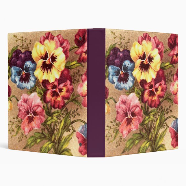 Vintage Spring Flowers Binder (Background)