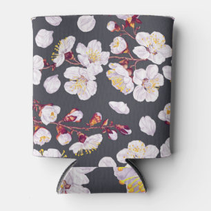 Vintage Spring Flowers: Detailed Wallpaper. Can Cooler