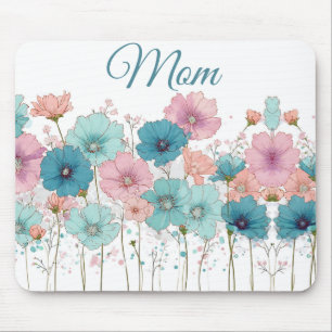 Vintage Spring Flowers for Mom Mouse Pad