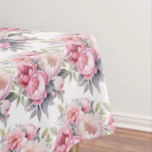 Vintage Spring Peonies Tablecloth