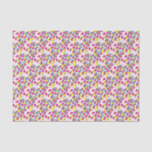 Vintage Spring Pink Tulips Flowers Blossom Tissue Paper