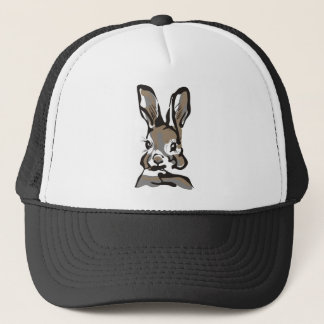 Vintage spring rabbit trucker hat