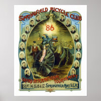 Vintage Springfield Bicycle Club Advertisement