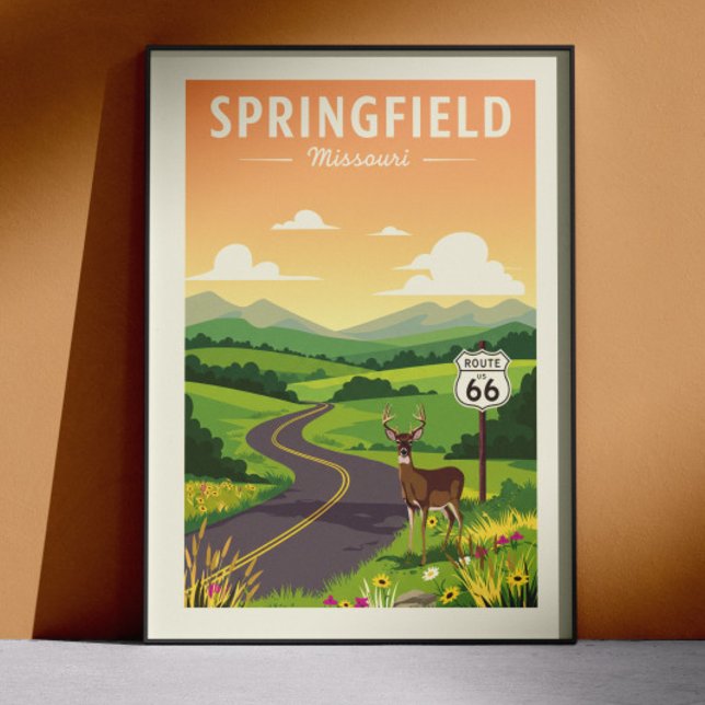 Vintage Springfield Missouri Poster (Creator Uploaded)