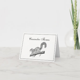 Vintage Sqirrel #1 Frame H Thank You Card