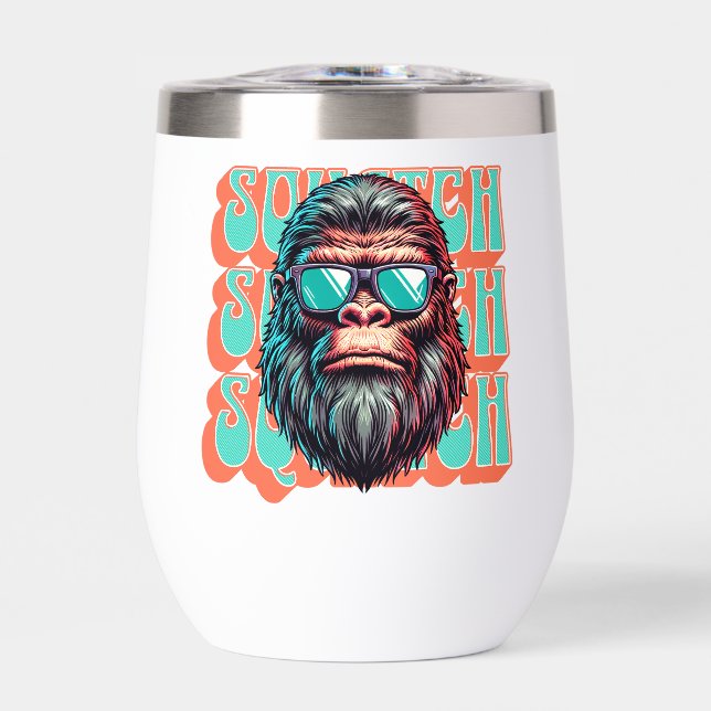 Vintage Squatch Retro Style Comic Pop Art (Front)