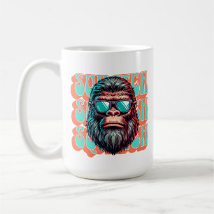 Vintage Squatch Retro Style Comic Pop Art Coffee Mug