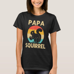 Vintage Squirrel For Dad Grandpa Squirrel T-Shirt