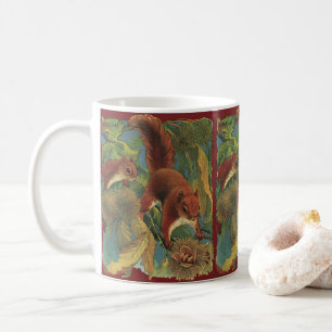 Vintage Squirrels, Forest Creatures, Wild Animals Coffee Mug