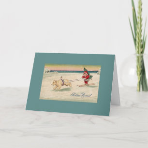 Vintage Sretan Božić Croatian Christmas Card