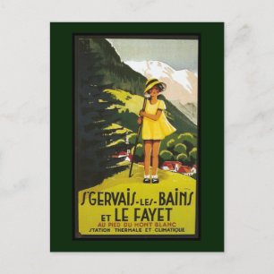 Vintage St. Gervais les Bains Travel Postcard