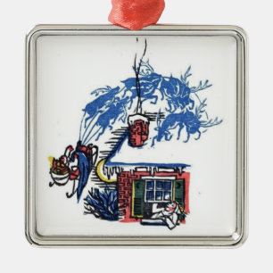 vintage St Nicholas Christmas Ornament