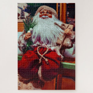 Vintage St. Nicholas with Gifts Christmas Puzzle