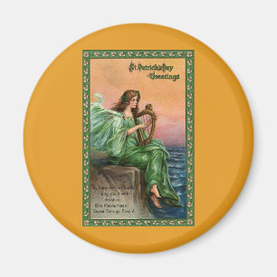 Vintage St. Patrick's Day. Exile of Erin Beach Magnet