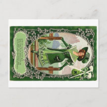 Vintage St. Patrick's Day Girl