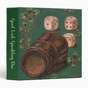 Vintage St. Patrick's Day, Good Luck Irish Dice Binder