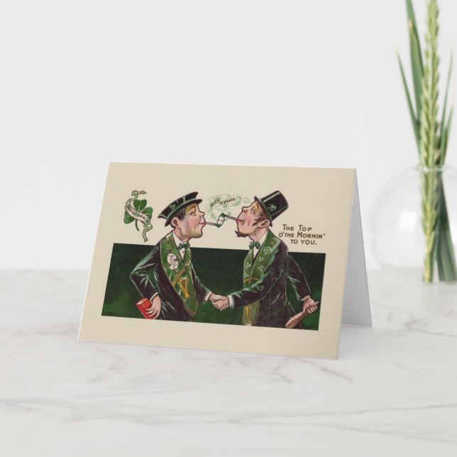 Vintage St. Patrick's Day Greeting Card (Front)
