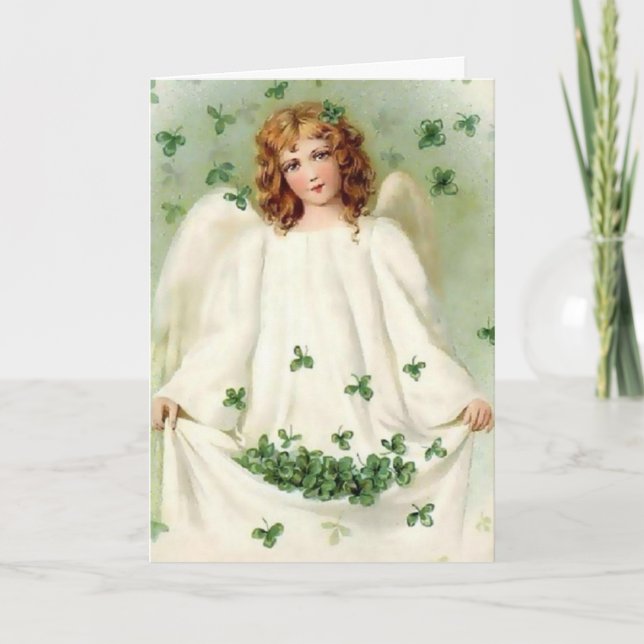 Vintage St. Patrick's Day Greeting Card (Front)