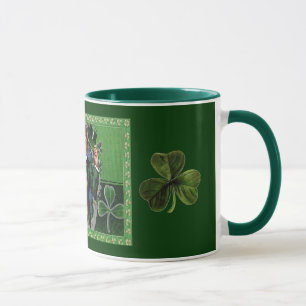 Vintage St. Patrick's Day Man in Green Mug
