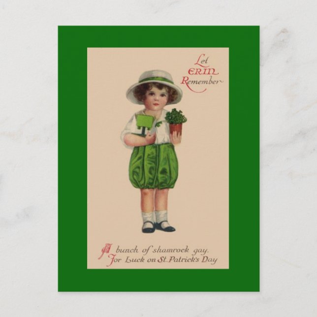 Vintage St. Patrick's Day Postcard (Front)