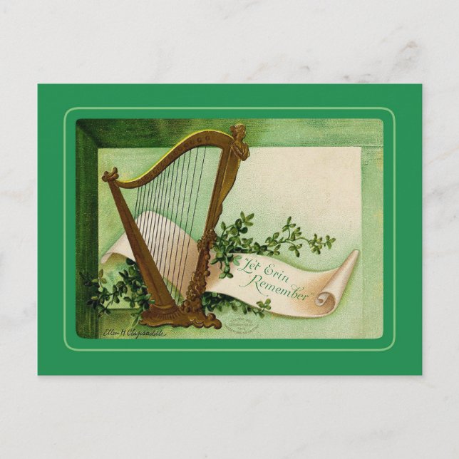 Vintage St Patrick's Day postcard (Front)