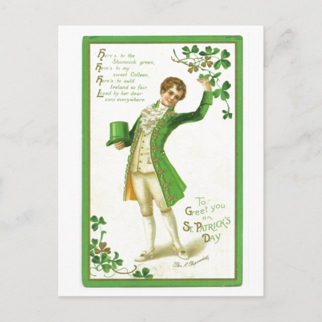 Vintage ST. Patricks Day Postcard (Front)