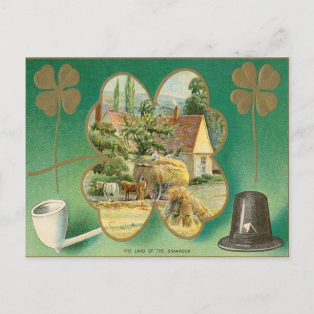 Vintage St. Patrick's Day Postcard (Front)