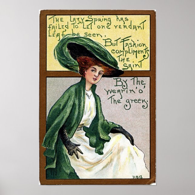 Vintage St Patrick's Day Poster (Front)