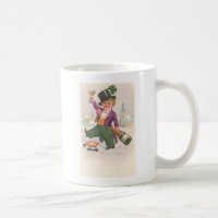 Vintage St Patricks Day Shamrock Champagne