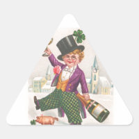 Vintage St Patricks Day Shamrock Champagne