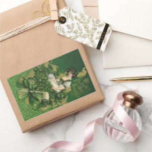 Vintage St. Patrick's Day Souvenir, Irish Lass Sticker