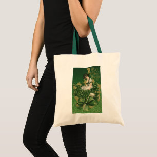 Vintage St. Patrick's Day Souvenir, Irish Lass Tote Bag